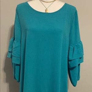 Andree teal blue dress